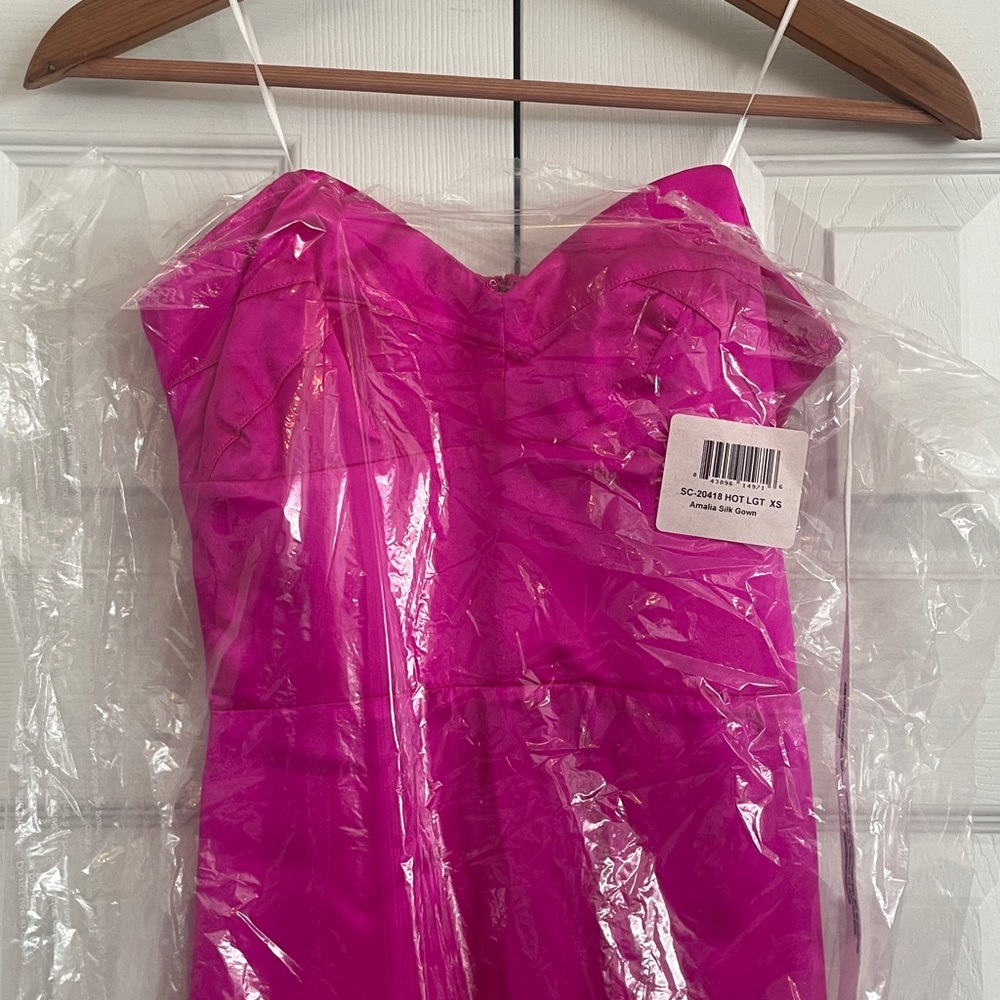 New Amanda Uprichard Amalia Silk Gown Dress size XS - Picture 5 of 11